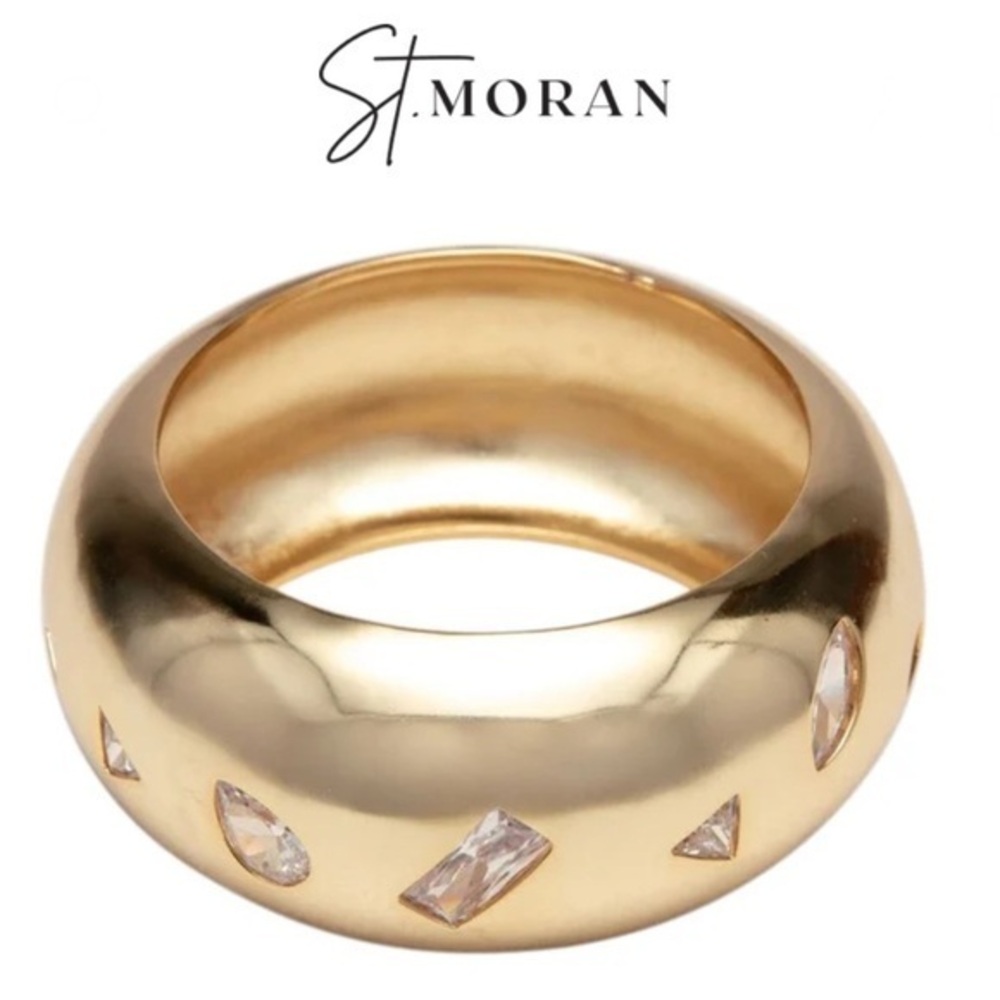 St. Moran Henri Bangle Gold Chunky Bracelet